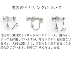 再再…販★大人のアジアン☆大きめなのに軽い♪タッセルピアス／イヤリング☆痒くなりにくいサージカルステンレス/14kgf 6枚目の画像