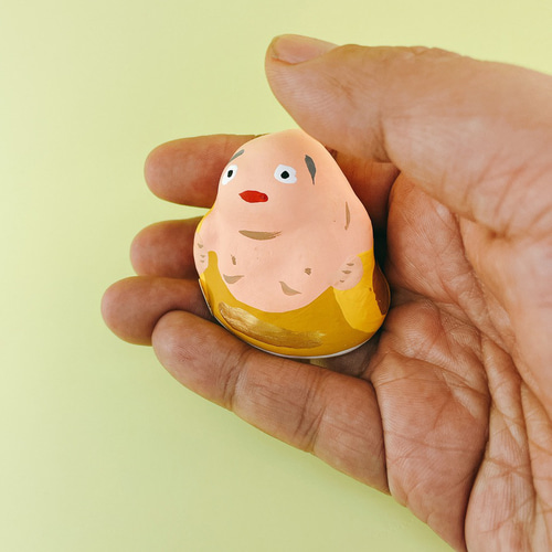 縁起物・布袋さま（ほていさま・土人形） その他人形 坊さん玩具工房