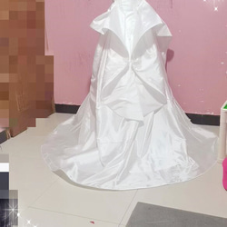 高品質！ ウエディングドレス ロングトレーン 編み上げ ロングトレーン プリンセスライン 結婚式/披露宴/ 3枚目の画像