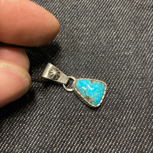 silver950 ブルージェム ターコイズ シルバーネックレス ペンダント