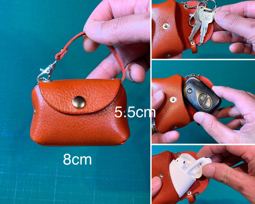 MCM赤色ミニバッグ型キーケース キーホルダー付き MCM赤色ミニバッグ型キーケース キーホルダー付き スマートキー
