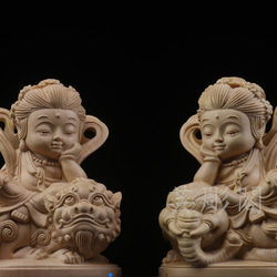 仏像 木彫 古代 古仏(特選)普賢菩薩』 木彫 仏像 古美術 骨董 | 神鳥仏像彫刻工房