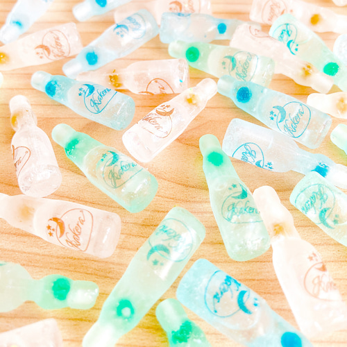 メルマガ＆特集掲載】中身が動く♡爽やかラムネ瓶のピアス／イヤリング