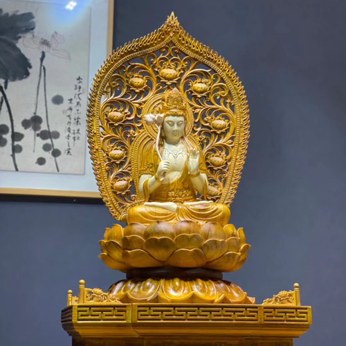 時代 仁清 蓮台観音像 仏教美術 送料込み1018