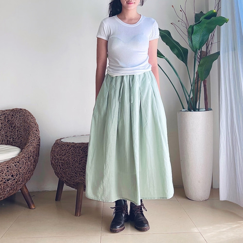 ミントグリーン プリーツスカート Fサイズ 20％off】プリーツ