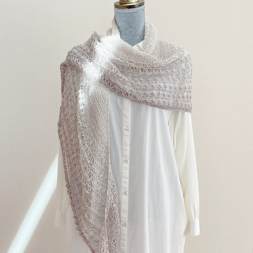 レースショール Champagne Shawl(編み図) 編み図・パターン ey_knits
