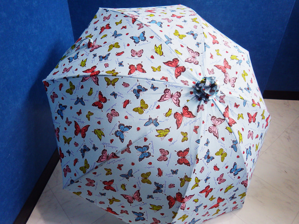 手作り日傘　夏帽子 振つて大きなさやうなら【限定品】 4枚目の画像