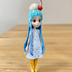 和紙人形 ミニチュアドール クリームソーダちゃん 6枚目の画像
