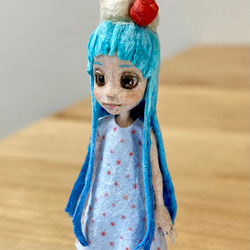 和紙人形 ミニチュアドール クリームソーダちゃん 2枚目の画像