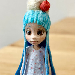 和紙人形 ミニチュアドール クリームソーダちゃん 4枚目の画像