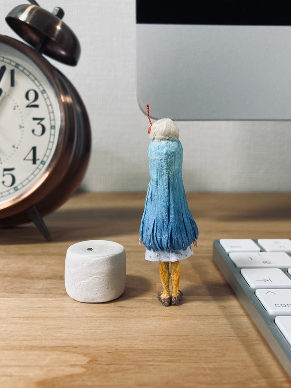 和紙人形 ミニチュアドール クリームソーダちゃん 8枚目の画像