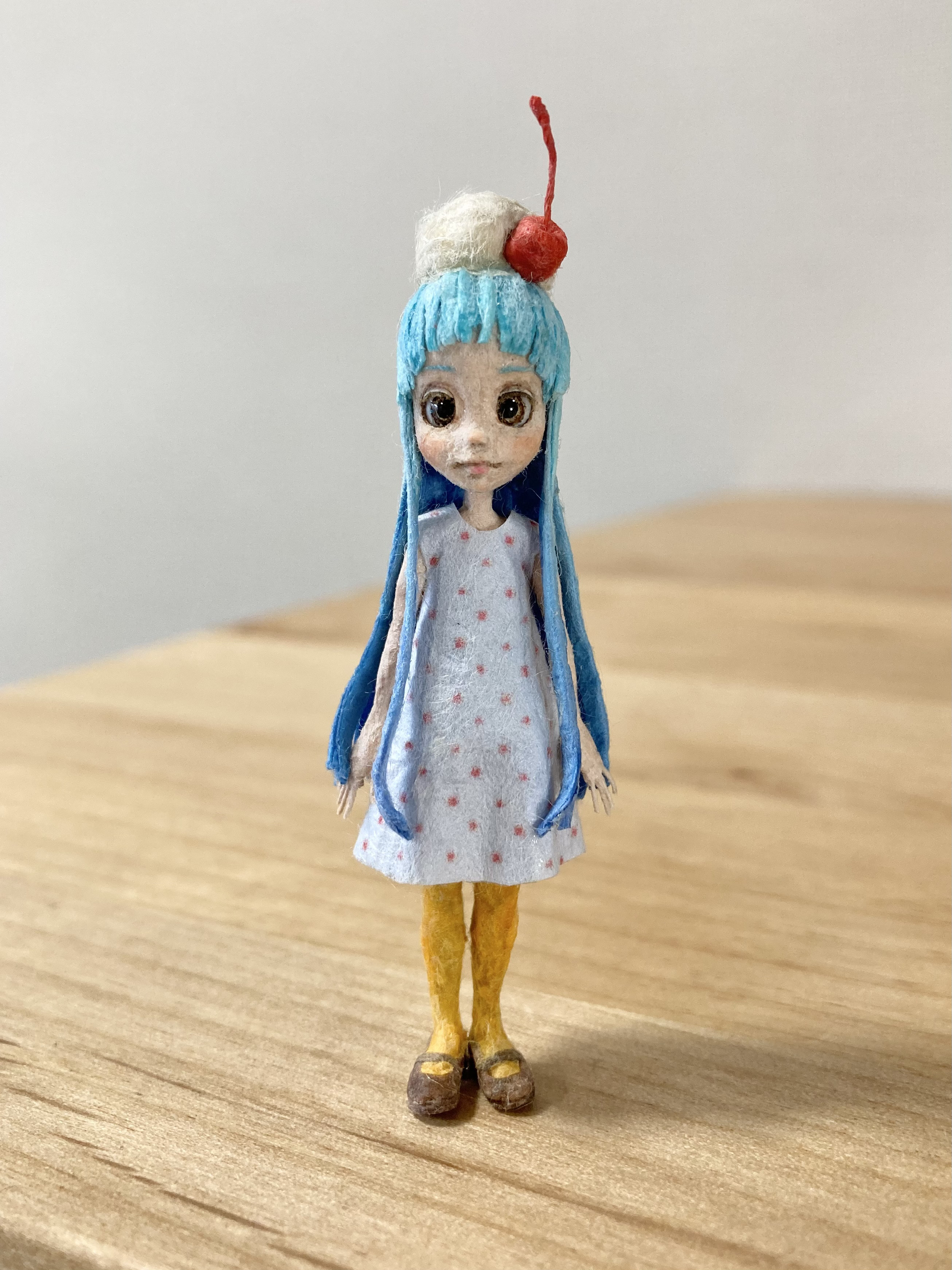 和紙人形 ミニチュアドール クリームソーダちゃん その他置物 のこりじ