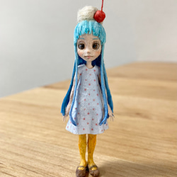 和紙人形 ミニチュアドール クリームソーダちゃん 1枚目の画像