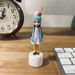 和紙人形 ミニチュアドール クリームソーダちゃん 9枚目の画像