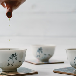 Kawaii 湯呑み と お試しの 「2023年新茶」 狭山茶セット　ギフトラッピング出来ます。プチギフト 7枚目の画像