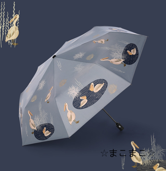 自動開閉/超撥水:折り畳み傘傘折りたたみ傘UVカット晴雨兼用 5枚目の画像