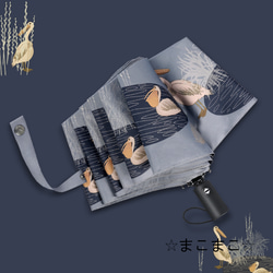 自動開閉/超撥水:折り畳み傘傘折りたたみ傘UVカット晴雨兼用 4枚目の画像