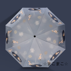 自動開閉/超撥水:折り畳み傘傘折りたたみ傘UVカット晴雨兼用 2枚目の画像