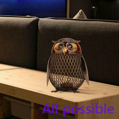 フクロウボックス 貯金箱 動物の置物 クリエイティブ 飾り 手作り装飾