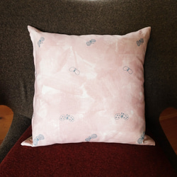 ミナペルホネン　クッションカバー　ハンドメイド　skyflower ミナペルホネン スカイフラワー 刺繍 ブラウン sky flower