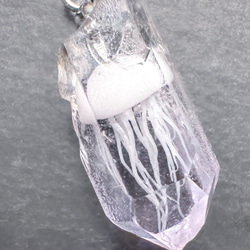 【ピアス】海水晶標本【クラゲ】 2枚目の画像