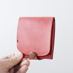 BRIDLE & SOFT コンパクト財布／レッド 3枚目の画像