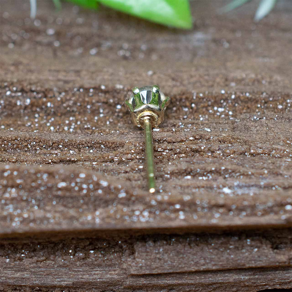 14kgf☆ペタライト・ピアス　3mm 5枚目の画像