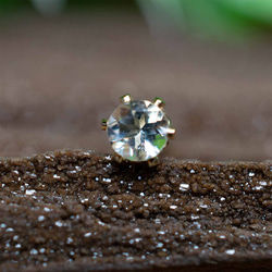 14kgf☆ペタライト・ピアス　3mm 2枚目の画像