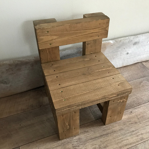 受注制作］木製 椅子 チェア 花台 ガーデニング フラワースタンド