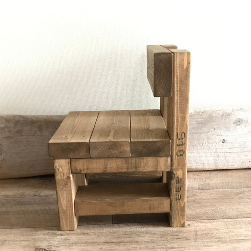 受注制作］木製 椅子 チェア 花台 ガーデニング フラワースタンド