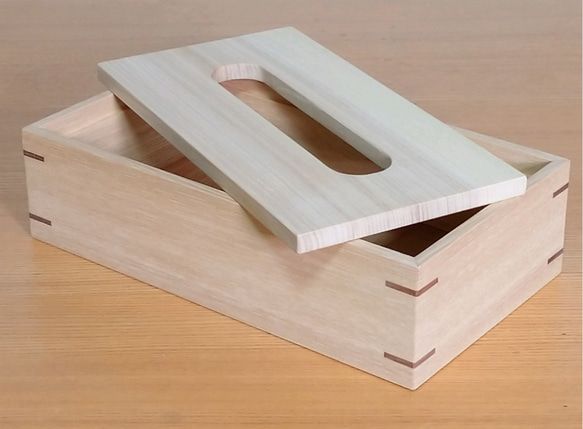 木製ティッシュケース　★４種類　無垢材 5枚目の画像