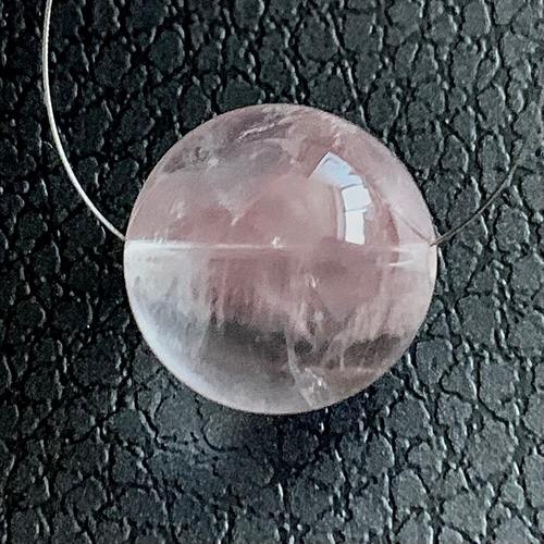 ピンクエンジェルラダークォーツ☆16.5mm粒売-L☆ネックレス