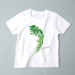 Foods on TEE /リアルパクチーTシャツ 名入れOK レディース・メンズ・キッズ・ロンパースあり 1枚目の画像