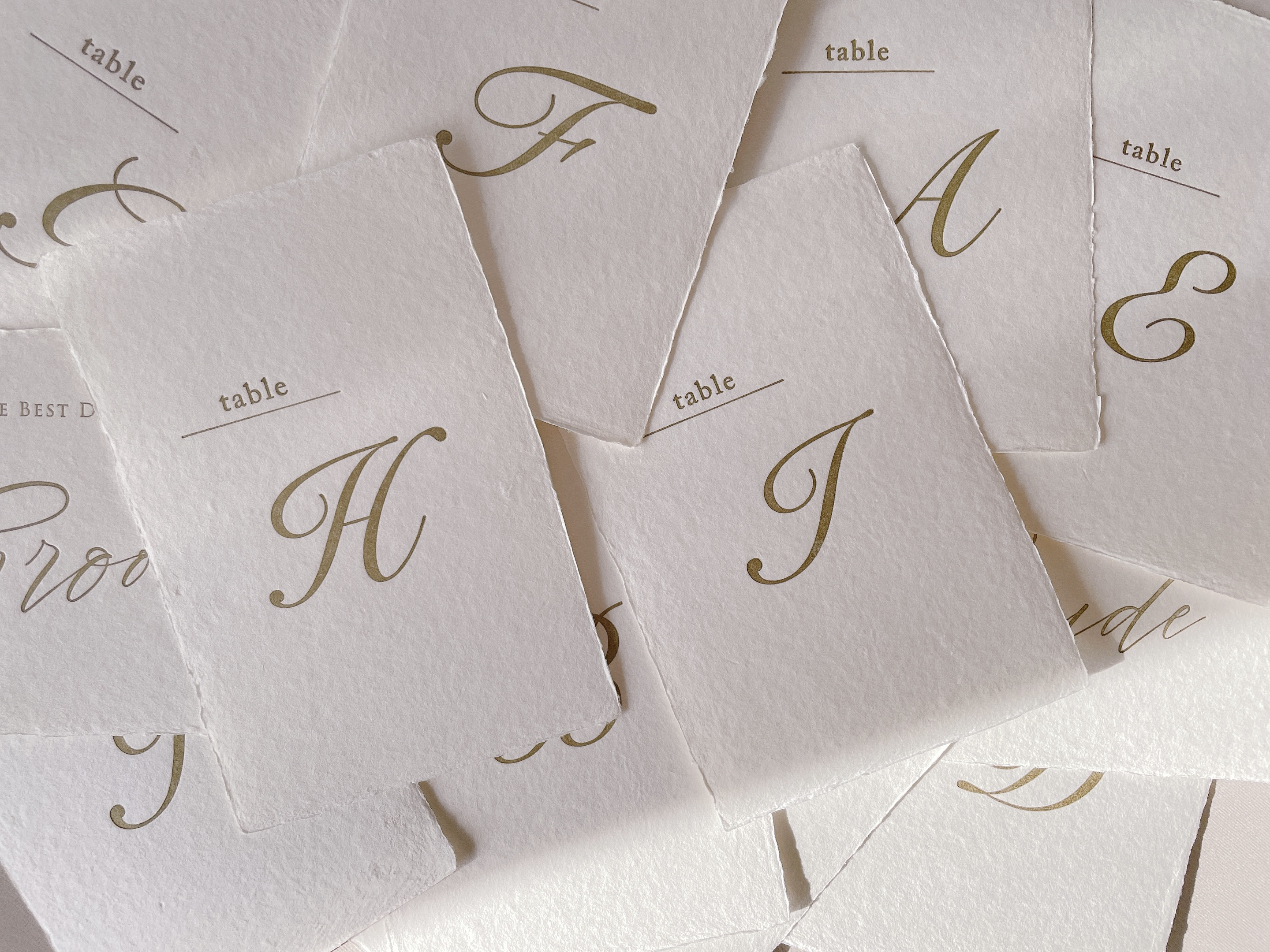 テーブルナンバー10枚(A〜J)セット　販売