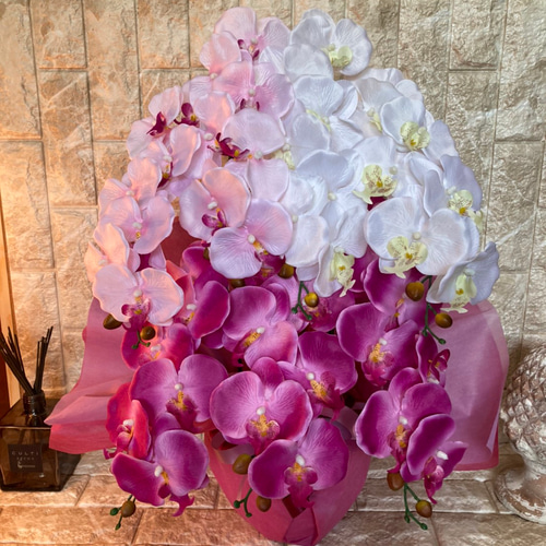 光触媒　人工観葉植物　ウォールグリーン　フェイクグリーン　リアル胡蝶蘭10本bl 光触媒 人工観葉植物 ウォールグリーン フェイクグリーン フラワー