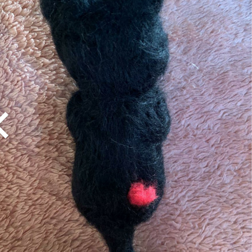 注文製作】羊毛フェルトハンドメイド黒猫ちゃん 羊毛フェルト moemo