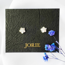 【JORIE】長時間つけても大丈夫!!　FLORAL （シルバー）silver925刻印あり （ピアス/イヤリング対応） 1枚目の画像