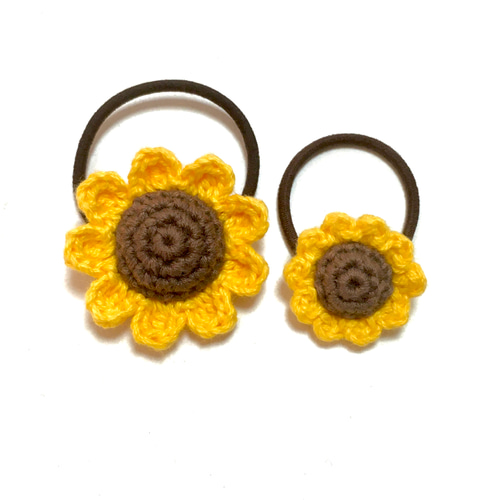 ひまわり ヘアゴム ひまわりヘアゴム🌻キッズ用 - メルカリ