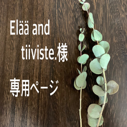 Elää and tiiviste.様　専用ページ 1枚目の画像