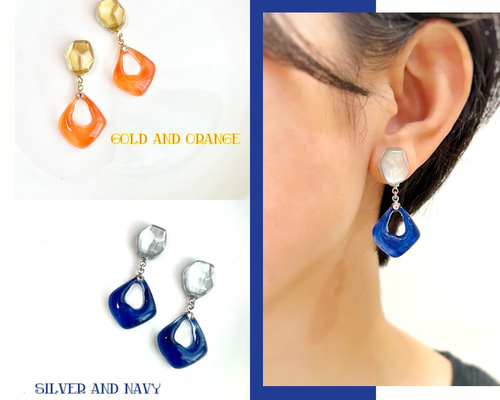 大人な夏ピアス♪クリアコレクション/金属アレルギー対応ピアス（FDA