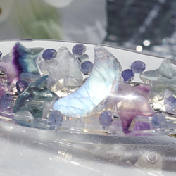 ☆ Rainbow Moonstone Jewel 髮夾 / Valletta 7cm ~ Aurelia in the bea 第14張的照片