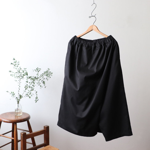 ＊初夏ＳＡＬＥ　コットンチノ生地　ラップ巻きスカート ＆ パンツ　ナロー エプロン K49 5枚目の画像