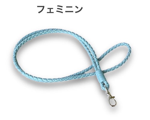 STONEマグネットバックルネックストラップ　キーリング　ブルー STONEマグネットバックルネックストラップ キーリング ブルー