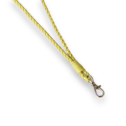 本革 編み込み ネックストラップ フェミニン ネイビー フェミニン ネックストラップ ブラック 本革編み込みかわいい