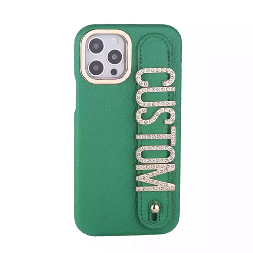 BIGキラキラストーンイニシャルで♡CUTEなカスタム名入れ iPhone