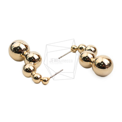 ERG-2053-G【2個入り】マルチボールラウンドピアス,Multi ball round Post Earring 3枚目の画像