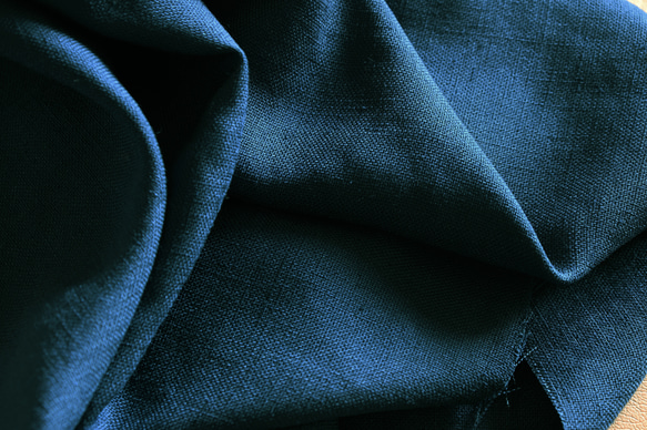 NO.11 オックス織りのトリアセテート「麻調人気素材」INDIGO 3枚目の画像