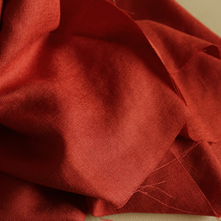 NO.11 オックス織りのトリアセテート「麻調人気素材」CARROT RED 3枚目の画像