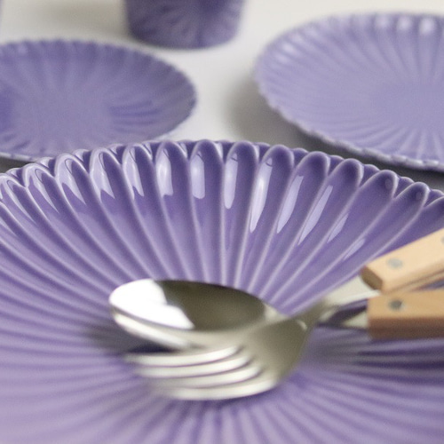 波佐見焼 大皿】マリーゴールド プレート L ヴァイオレット 大皿 翔芳