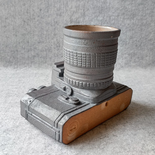 陶製カメラのオブジェ。 その他インテリア雑貨 craft蒼 通販 13852078